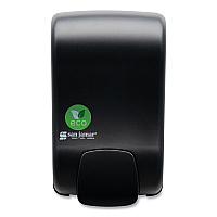 San Jamar ecoLogic Rely Manual Foam Soap and Sanitizer Dispenser, 900 mL, 5,5 x 4,5 x 9.25, Black (SJMSF900REBK)