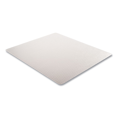deflecto DuraMat Moderate Use Chair Mat for Low Pile Carpeting, Rectangular, 46 x 60, Clear, 50/Pallet (DEFCM13443FB50)