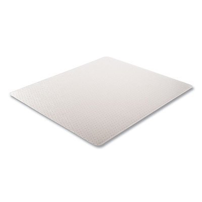 deflecto DuraMat Moderate Use Chair Mat for Low Pile Carpeting, Rectangular, 46 x 60, Clear, 25/Pallet (DEFCM13443FB25)