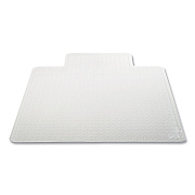 deflecto DuraMat Moderate Use Chair Mat for Low Pile Carpeting, Lipped, 45 x 53, Clear, 50/Pallet (DEFCM13233B50)