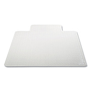 deflecto DuraMat Moderate Use Chair Mat for Low Pile Carpeting, Lipped, 36 x 48, Clear, 25/Pallet (DEFCM13113B25)
