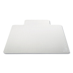deflecto DuraMat Moderate Use Chair Mat for Low Pile Carpeting, Lipped, 36 x 48, Clear, 25/Pallet (DEFCM13113B25)