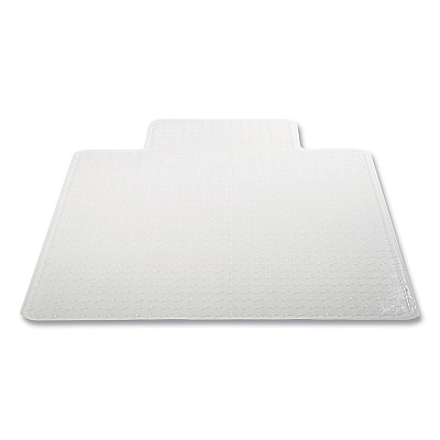 deflecto DuraMat Moderate Use Chair Mat for Low Pile Carpeting, Lipped, 36 x 48, Clear, 50/Pallet (DEFCM13113B50)