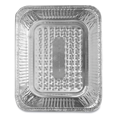 HFA JIF-FOIL Half-Steam Table Pan, Half Size Medium, 2.19" Deep, 10.38 x 12.75, 100/Carton (HFA8450)