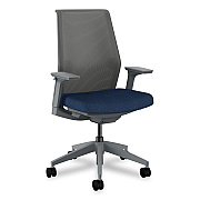 HON Cipher Mesh Back Task Chair, Supports Up to 300 lb, 15" to 20" Seat Height, Navy Seat, Charcoal Back, Charcoal Base (HONCRTHSCA13LRS)