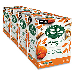 Green Mountain Coffee Roasters Roasters Roasters Fair Trade Certified Pumpkin Spice Flavored Coffee K-Cups, 96/Carton (GMT6758CT)