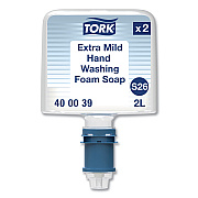 Tork Mild Foam Soap S26 Refill, Unscented, 2 L, 2/Pack (TRK400039)