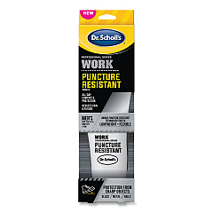 Dr. Scholl's Professional Series Work Puncture Resistant Insoles for Men, Men's Size 8 to 14, Black (DSC00293)