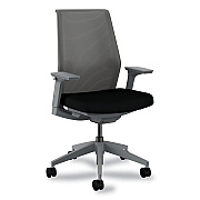 HON Cipher Mesh Back Task Chair, Supports Up to 300 lb, 15" to 20" Seat Height, Black Seat, Charcoal Back, Charcoal Base (HONCRTHSCC10LSS)
