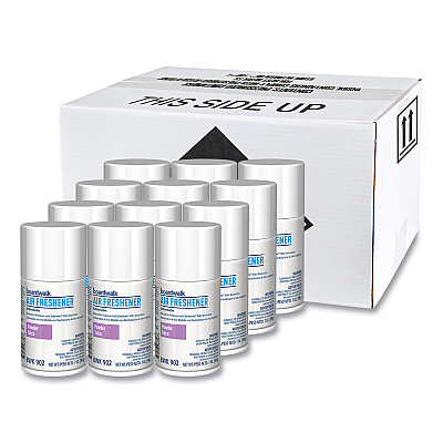 Boardwalk Metered Air Freshener Refill, Powder Mist, 7 oz Aerosol Spray, 12/Carton (BWK902)