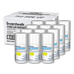 Boardwalk Metered Air Freshener Refill, Citrus Sunrise, 7 oz Aerosol Spray, 12/Carton (BWK904)