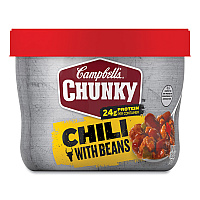 Campbells Chunky Chili with Beans, 15.25 oz Bowl, 8/Carton (GRR35100009)