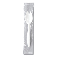 Solo Regal Mediumweight Cutlery, Individually Wrapped, Spork, White, 1,000/Carton (SCCMOW60007)