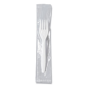 Solo Regal Mediumweight Cutlery, Individually Wrapped, Fork, White, 1,000/Carton (SCCMOW10007)