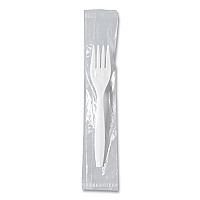 Solo Regal Mediumweight Cutlery, Individually Wrapped, Fork, White, 1,000/Carton (SCCMOW10007)