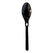 Spoon WeGo Polystyrene, Spoon, Black, 1000/Carton (WEG54101100)