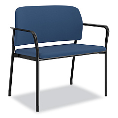 HON Accommodate Series Bariatric Chair with Arms, 33.5" x 21.5" x 32.5", Elysian Seat, Elysian Back, Charblack Legs (HONSB50FESX04CB)