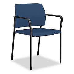 HON Accommodate Series Guest Chair with Arms, Vinyl Upholstery, 23.5" x 22.25" x 32", Elysian Seat/Back, Charblack Legs, 2/Carton (HONSGS6FBSX04CB)