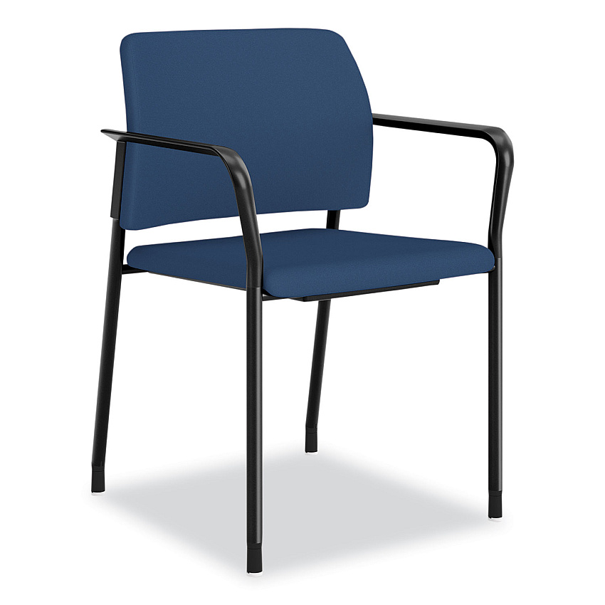HON Accommodate Series Guest Chair with Arms, Vinyl Upholstery, 23.5" x 22.25" x 32", Elysian Seat/Back, Charblack Legs, 2/Carton (HONSGS6FBSX04CB)