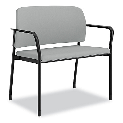 HON Accommodate Series Bariatric Chair with Arms, 33.5" x 21.5" x 32.5", Flint Seat, Flint Back, Charblack Legs (HONSB50FESX39CB)