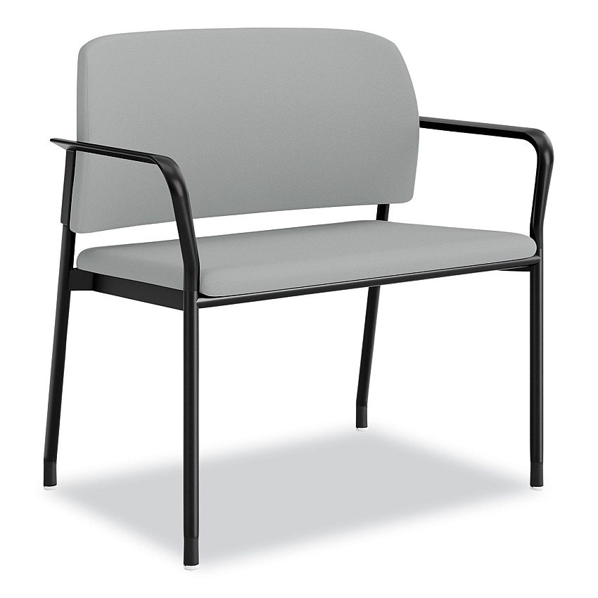 HON Accommodate Series Bariatric Chair with Arms, 33.5" x 21.5" x 32.5", Flint Seat, Flint Back, Charblack Legs (HONSB50FESX39CB)