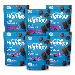 HighKey Double Chocolate Brownie Cookies, 0.75 oz Packet, 6/Carton (GRR60000273)