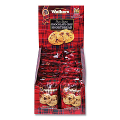 Walkers Shortbread Cookies, Chocolate Chip, 1.4 oz Pack, 2/Pack, 20 Packs/Box (OFX1537D)