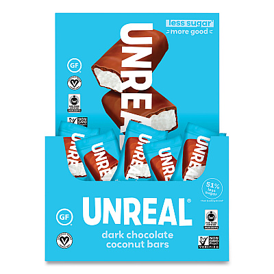UNREAL Dark Chocolate Coconut Bars, 0.53 oz, Individually Wrapped, 40/Pack (GRR22002087)