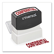 Universal Message Stamp, CONFIDENTIAL, Pre-Inked One-Color, Red (UNV10046)