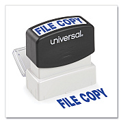 Universal Message Stamp, FILE COPY, Pre-Inked One-Color, Blue (UNV10104)