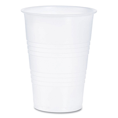 Dart High-Impact Polystyrene Cold Cups, 10 oz, Translucent, 100 Cups/Sleeve, 25 Sleeves/Carton (DCCY10)