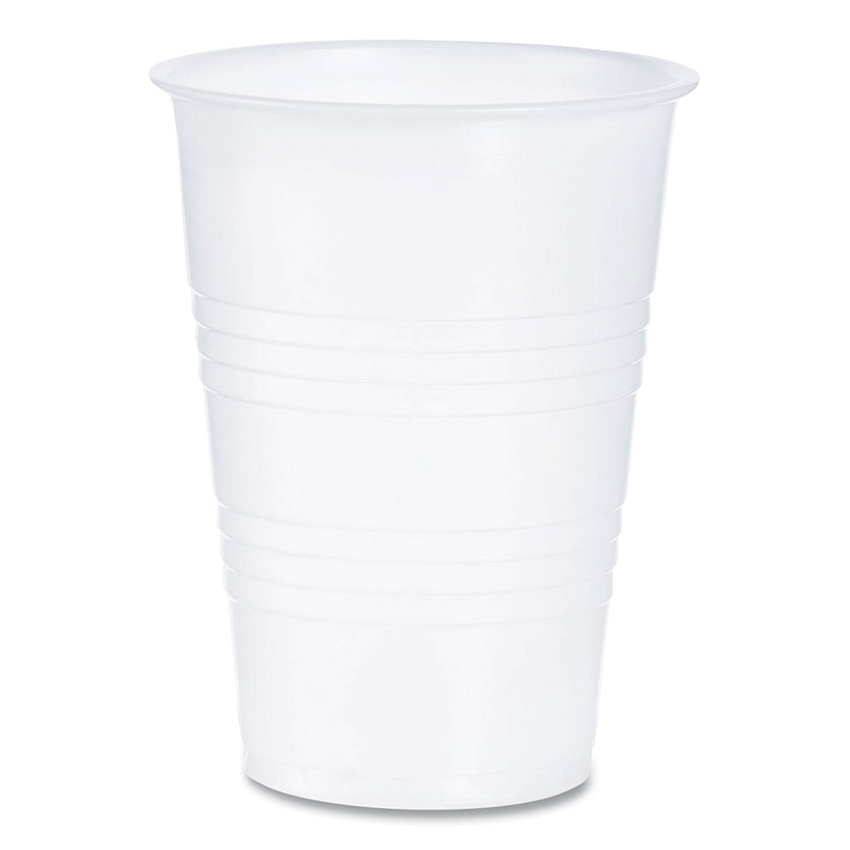 Dart High-Impact Polystyrene Cold Cups, 10 oz, Translucent, 100 Cups/Sleeve, 25 Sleeves/Carton (DCCY10)