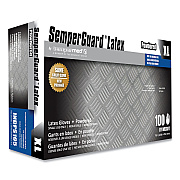 SemperGuard Latex Gloves, Cream, X-Large, 100/Box, 10 Boxes/Carton (SEZINDPS105)