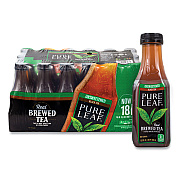 Lipton Pure Leaf Unsweetened Iced Black Tea, 16.9 oz Bottle, 18/Carton (GRR22002027)