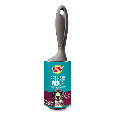Scotch-Brite Pet Hair Pickup Lint Roller, Refill Roll, 70 Sheets/Roll (MMM839RS70)