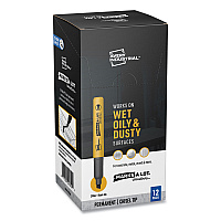 Avery MARKS A LOT UltraDuty Permanent Markers, Medium Chisel Tip, Black, 12/Box (AVE29842)