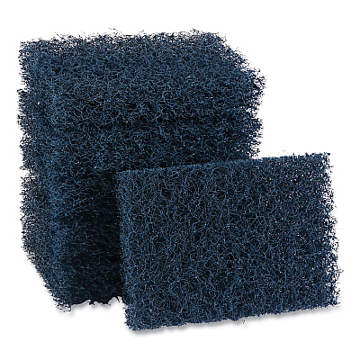 Boardwalk Extra Heavy-Duty Scour Pad, 3.5 x 5, Dark Blue, 20/Carton (BWK188)