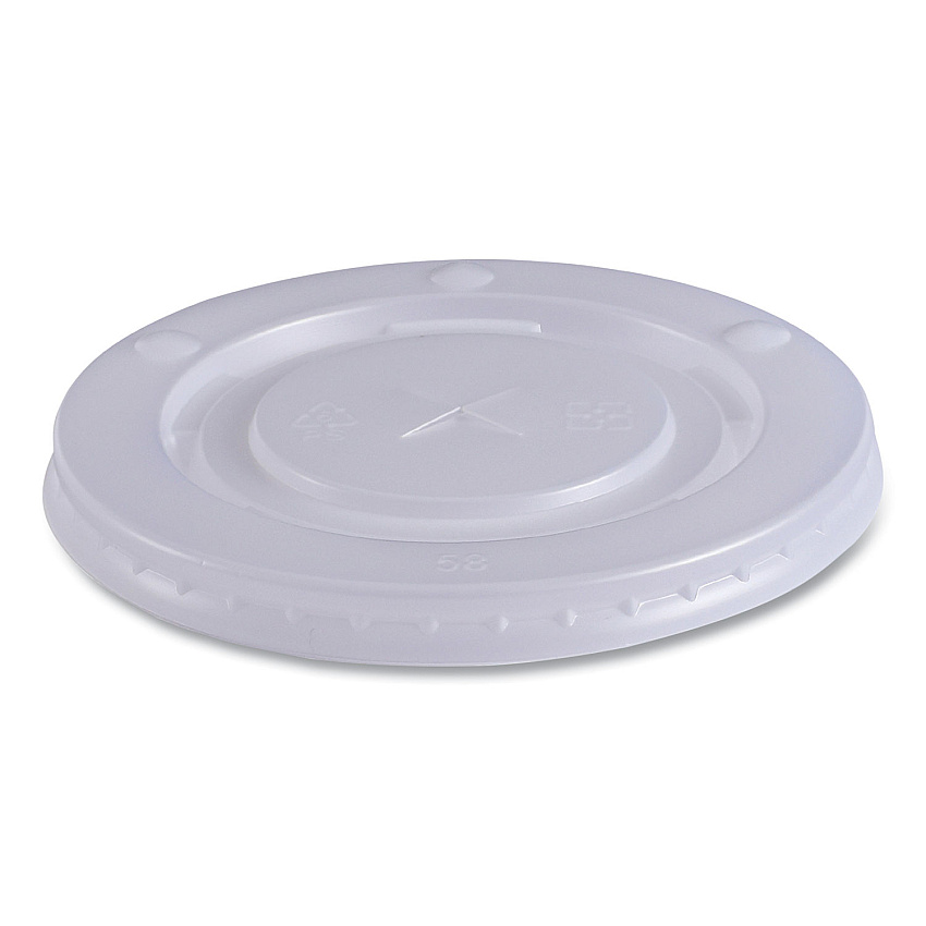 Boardwalk Deerfield Cold Cup Lids, Fits 12 oz to 20 oz Cups, Clear, Plastic, 50/Pack, 20 Packs/Carton (BWKDEERCLIDW)