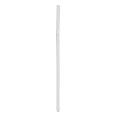 Boardwalk Flexible Wrapped Straws, 7.75", Plastic, White, 500/Pack, 20 Packs/Carton (BWKFSTW775W25)