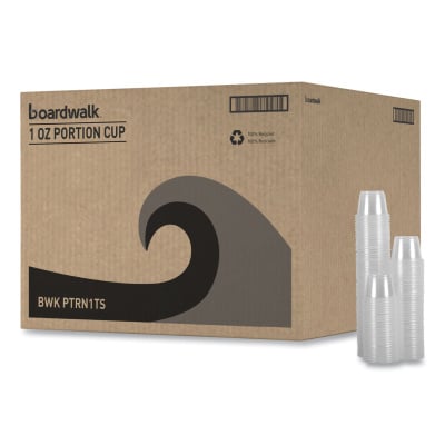 Souffle/Portion Cups, 1 oz, Polypropylene, Clear, 20 Cups/Sleeve, 125 Sleeves/Carton Souffle/Portion Cups, 1 oz, Polypropylene, Clear, 20 Cups/Sleeve, 125 Sleeves/Carton