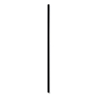 Boardwalk Cocktail Straws, 8", Polypropylene, Black, 5,000/Carton (BWKSLSTUBL)