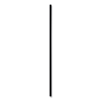 Boardwalk Cocktail Straws, 8", Polypropylene, Black, 5,000/Carton (BWKSLSTUBL)