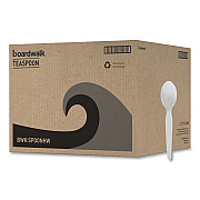 Boardwalk Heavyweight Polystyrene Cutlery, Teaspoon, White, 1000/Carton (BWKSPOONHW)