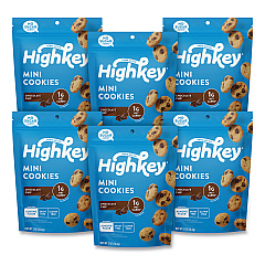 HighKey Chocolate Chip Cookies, 2 oz, Bag, 6/Carton (GRR60000270)