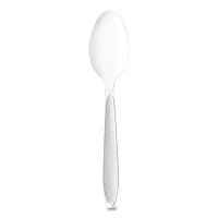 Solo Impress Heavyweight Full-Length Polystyrene Cutlery, Teaspoon, White, 100/Box, 10 Boxes/Carton (SCCHSWTX0007)