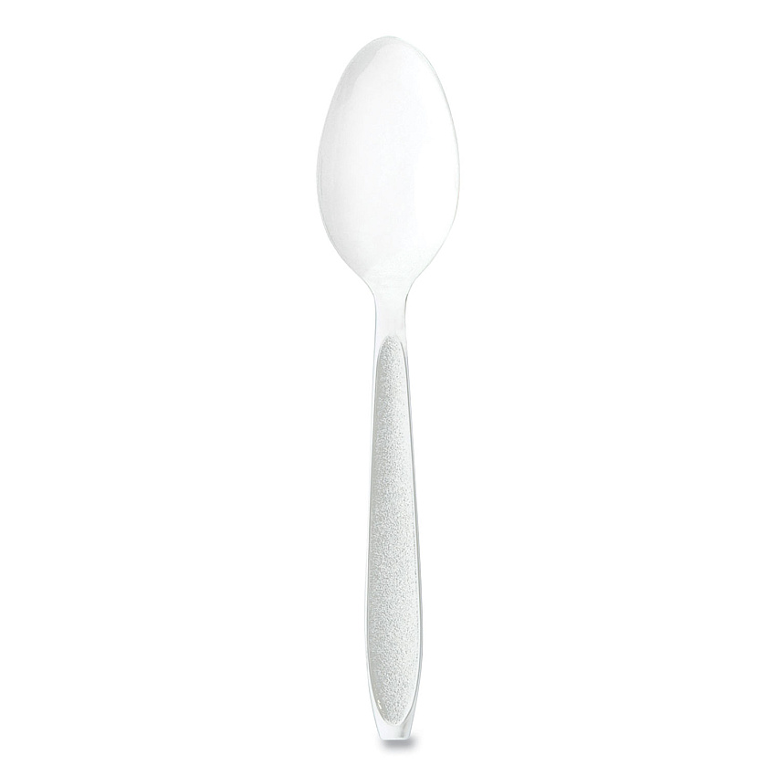 Solo Impress Heavyweight Full-Length Polystyrene Cutlery, Teaspoon, White, 100/Box, 10 Boxes/Carton (SCCHSWTX0007)