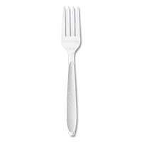 Solo Impress Heavyweight Full-Length Polystyrene Cutlery, Fork, White, 100/Box, 10 Boxes/Carton (SCCHSWFX0007)