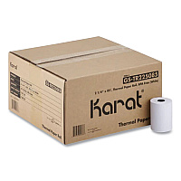 Karat Thermal Paper Rolls, 2.25" x 85 ft, White, 50 Rolls/Carton (KRTGSTR225085)