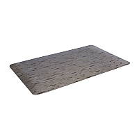 Crown Cushion-Step Marbleized Rubber Mat, 24 x 36, Gray (CWNCU2436GY)