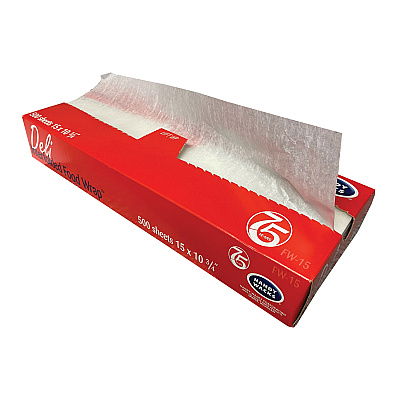 Handy Wacks Interfolded Food Wrap Deli Sheets, 10.75 x 15, 500 Box, 12 Boxes/Carton (HWAFW15)